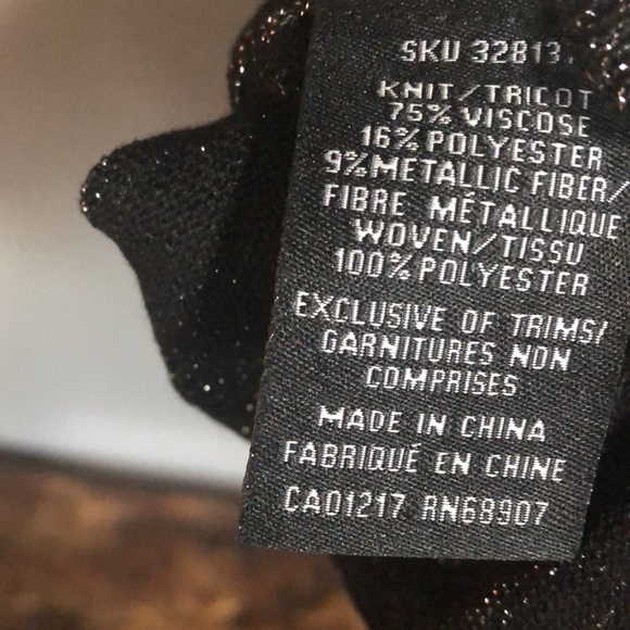 NWOT LeChateau sequin metallic dress tank top - Picture 7 of 7